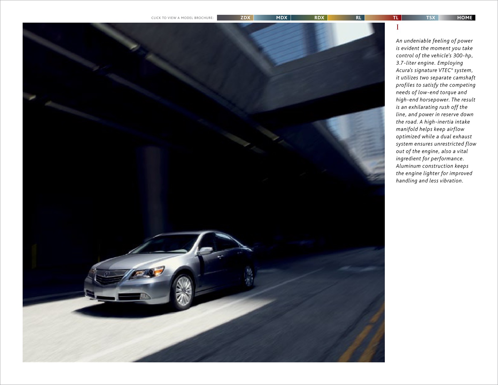 2011 Acura RL Brochure Page 10